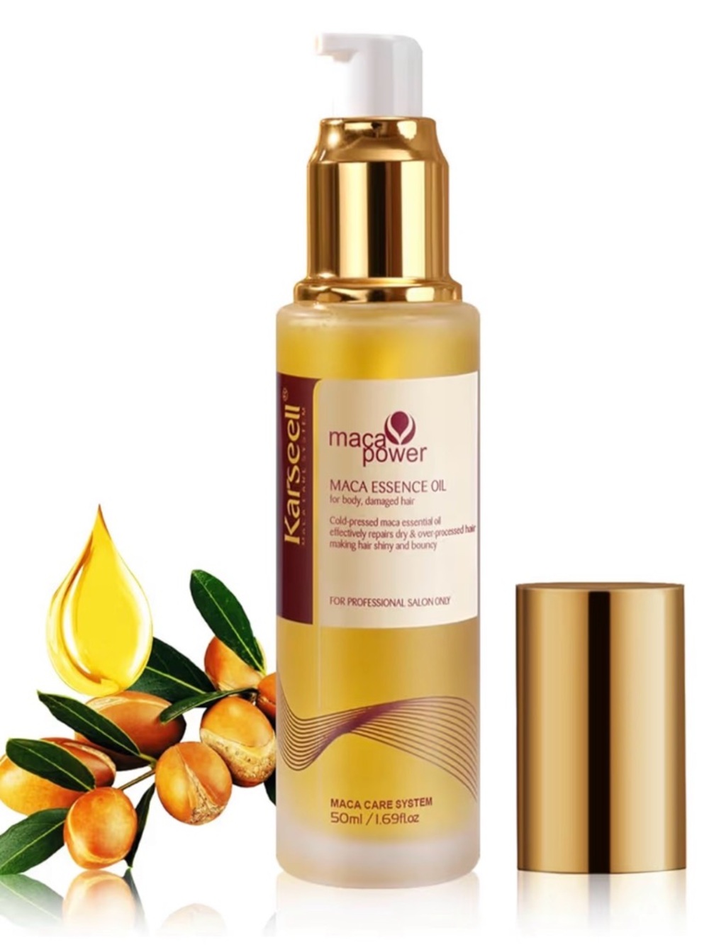 Karseell Maca Power Maca Essence Oil - Gold & Yellow